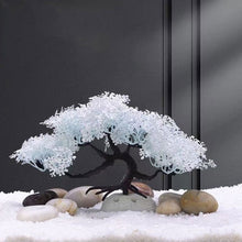 Load image into Gallery viewer, Aquarium Decorations Pink/White Sakura Safe Easy to Clean Aquascaping Tree Landscape Ornament Snowflake Tree Ornament for Fish Tank