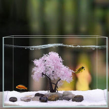 Load image into Gallery viewer, Aquarium Decorations Pink/White Sakura Safe Easy to Clean Aquascaping Tree Landscape Ornament Snowflake Tree Ornament for Fish Tank