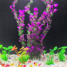 Load image into Gallery viewer, 38cm Aquarium Plastic Plants Soft Artificial Fish Tank Decor Low Maintenance for Freshwater/Saltwater Tank Easy to Clean Aquascaping Ornament