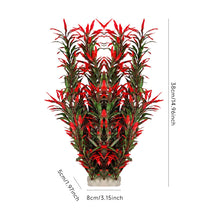 Load image into Gallery viewer, 38cm Aquarium Plastic Plants Soft Artificial Fish Tank Decor Low Maintenance for Freshwater/Saltwater Tank Easy to Clean Aquascaping Ornament