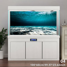 Load image into Gallery viewer, Aquarium Background Sticker Fish Tank Backdrop Forest/Moss/Ocean World DIY Cutting Available Background Self Cling Aquarium Wallpaper Decorations