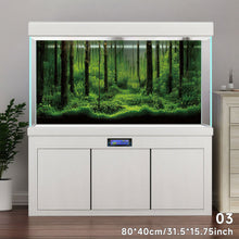 Load image into Gallery viewer, Aquarium Background Sticker Fish Tank Backdrop Forest/Moss/Ocean World DIY Cutting Available Background Self Cling Aquarium Wallpaper Decorations