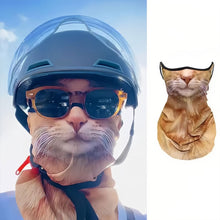 Load image into Gallery viewer, Outdoor Cycling Earloop Mask with 3D Animal Pattern Half Face Neck Protection Ultraviolet-proof Windproof Mask Cycling Supplies