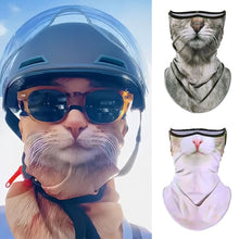 Load image into Gallery viewer, Outdoor Cycling Earloop Mask with 3D Animal Pattern Half Face Neck Protection Ultraviolet-proof Windproof Mask Cycling Supplies