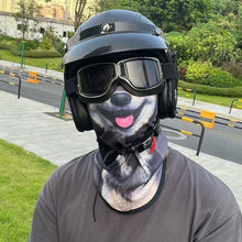 Load image into Gallery viewer, Outdoor Cycling Earloop Mask with 3D Animal Pattern Half Face Neck Protection Ultraviolet-proof Windproof Mask Cycling Supplies