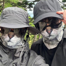 Load image into Gallery viewer, Outdoor Cycling Earloop Mask with 3D Animal Pattern Half Face Neck Protection Ultraviolet-proof Windproof Mask Cycling Supplies