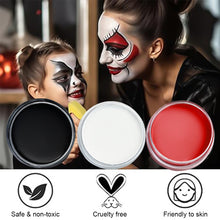 Load image into Gallery viewer, Professional Face Paint Body Paint Makeup White Black Red Painting Special Effects Makeup For Kids Halloween Christmas Masquerade Cosplay