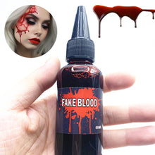 Load image into Gallery viewer, 60ml Fake Blood Prop with Spray Head Halloween Decoration Horror Cosplay Cosmetics Artificial Plasma Party Supplies Pranks DIY Halloween Supplies