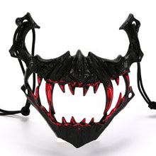 Load image into Gallery viewer, Blood Half-Face Mask Men Dragon Tiger Wolf Mask Horror Halloween Costume Props Skeleton Carnival Mask Party Cosplay Prop