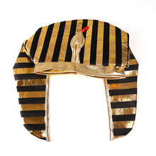 Load image into Gallery viewer, Halloween Golden Pharaoh Hats Snake Head Hats Costume Props Mask Party Cosplay Prop