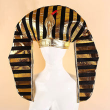 Load image into Gallery viewer, Halloween Golden Pharaoh Hats Snake Head Hats Costume Props Mask Party Cosplay Prop