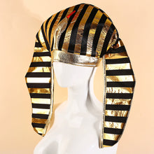 Load image into Gallery viewer, Halloween Golden Pharaoh Hats Snake Head Hats Costume Props Mask Party Cosplay Prop