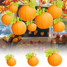 Load image into Gallery viewer, Halloween Paper Lantern Hanging Creative Pumpkin Funny Halloween Hanging Props Garden Party Decor Supplies