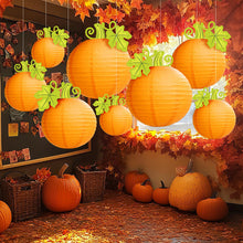 Load image into Gallery viewer, Halloween Paper Lantern Hanging Creative Pumpkin Funny Halloween Hanging Props Garden Party Decor Supplies