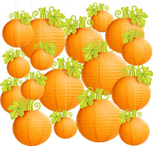 Load image into Gallery viewer, Halloween Paper Lantern Hanging Creative Pumpkin Funny Halloween Hanging Props Garden Party Decor Supplies