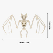 Load image into Gallery viewer, Fake Animal Skeleton Model Halloween Decor Dog Bat Spider Scorpion Cat Skeleton Scary Pendant Props Haunted House Graveyard Scene Accessories