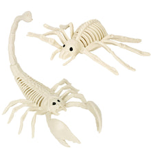 Load image into Gallery viewer, Fake Animal Skeleton Model Halloween Decor Dog Bat Spider Scorpion Cat Skeleton Scary Pendant Props Haunted House Graveyard Scene Accessories