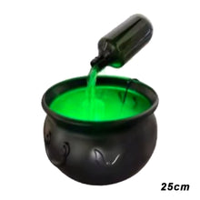 Load image into Gallery viewer, Cauldron Halloween Decor With Magic Floating Potion Bottles and Diffuser Home Bar Magic Party Horror Skeleton DIY Props Halloween