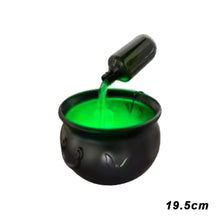 Load image into Gallery viewer, Cauldron Halloween Decor With Magic Floating Potion Bottles and Diffuser Home Bar Magic Party Horror Skeleton DIY Props Halloween