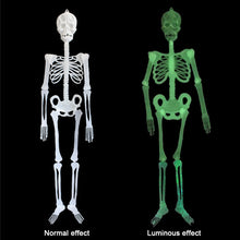 Load image into Gallery viewer, Luminous Hanging Skeleton Decoration Scary House Scary Pendant Props Halloween Party Yard Garden Decoration Glow Fake Skull