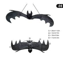 Load image into Gallery viewer, Halloween Hanging Bat Ornaments Realistic Simulation Holiday Party Decor Halloween Haunted House Hanging Props