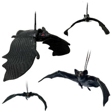 Load image into Gallery viewer, Halloween Hanging Bat Ornaments Realistic Simulation Holiday Party Decor Halloween Haunted House Hanging Props