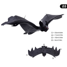 Load image into Gallery viewer, Halloween Hanging Bat Ornaments Realistic Simulation Holiday Party Decor Halloween Haunted House Hanging Props