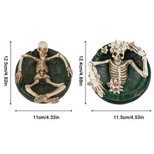 Load image into Gallery viewer, Creative Resin Skull Ashtray Ash Holder Storage Tray Desktop Decoration Ornament Festival Gift Halloween Spooky Skeleton Room Decor