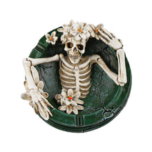 Load image into Gallery viewer, Creative Resin Skull Ashtray Ash Holder Storage Tray Desktop Decoration Ornament Festival Gift Halloween Spooky Skeleton Room Decor