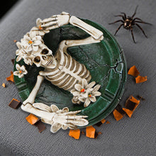 Load image into Gallery viewer, Creative Resin Skull Ashtray Ash Holder Storage Tray Desktop Decoration Ornament Festival Gift Halloween Spooky Skeleton Room Decor