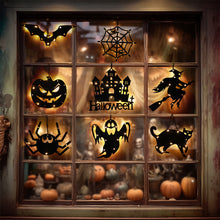 Load image into Gallery viewer, Halloween LED Lights with Hanging Rope Battery-Powered Ghost Pumpkin Hanging Party Lights For Shop/Home/Yard Windows for Indoor/Outdoor