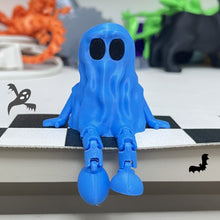 Load image into Gallery viewer, Halloween Ghost Figurine 3D Printed Sitting Ghost Desktop Halloween Decorations Creative Party Gift Ornaments
