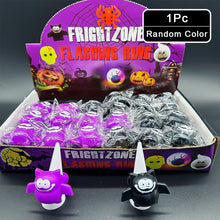 Load image into Gallery viewer, LED Light Halloween Ring Glowing Pumpkin Ghost Skull Rings Kids Gift Halloween Party Decoration for Home Horror Props Supplies