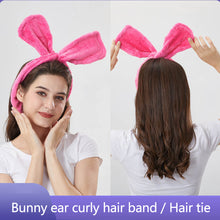 Load image into Gallery viewer, Headband Rabbit Ears Curling Hair Cute Curling Hair Device Hairdressing Hair Strap Non Heat Natural Curling Rod