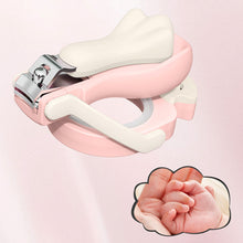 Load image into Gallery viewer, Magnifying Mirror Nail Clippers Children's Luminous Nail Clippers Baby Stainless Steel Nail Clippers Baby Splash Proof Nail Clippers