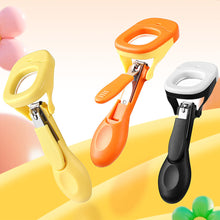 Load image into Gallery viewer, Baby Magnifying Glass Nail Clipper Baby Safety Care Anti Pinch Anti Splash Stainless Steel Children's Luminous Nail Clippers