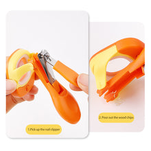 Load image into Gallery viewer, Baby Magnifying Glass Nail Clipper Baby Safety Care Anti Pinch Anti Splash Stainless Steel Children's Luminous Nail Clippers