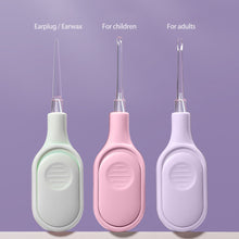 Load image into Gallery viewer, Compact and Portable Illuminated Ear Digging 3-piece Set with Light Visible Ear Digging Spoon Ear Picking Tool Cleaning Ear Scoop