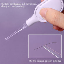 Load image into Gallery viewer, Compact and Portable Illuminated Ear Digging 3-piece Set with Light Visible Ear Digging Spoon Ear Picking Tool Cleaning Ear Scoop