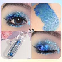 Load image into Gallery viewer, Liquid Fine Flash Chameleon Eye Shadow Sequins Glitter Powder Pearl Beauty Cosmetics Lying Silkworm Liquid Eye Shadow