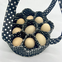 Load image into Gallery viewer, Farm Egg Collection Basket Canvas Storage Bag with Handle Multi-Pocket Organizer for Chicken Duck Goose Eggs Reusable