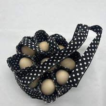 Load image into Gallery viewer, Farm Egg Collection Basket Canvas Storage Bag with Handle Multi-Pocket Organizer for Chicken Duck Goose Eggs Reusable