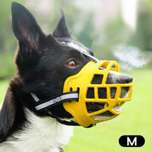 Load image into Gallery viewer, Anti-Biting Dog Mouth Cover With Reflective Strip Adjustable Dog Muzzle Anti-barking Mask Soft Rubber Can Drink Water Dog Accessories