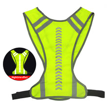 Load image into Gallery viewer, Cycling Reflective Vest Night Safety High Visibility Reflective Cycling Hiking Climbing Vest Adjustable Waist Outdoor Sports Vest