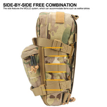 Load image into Gallery viewer, Mini Tactical Hydration Pack Back Panel Water Bladder Carrier Bag Molle Pouch Hunting Lightweight Vest Hose Accessories Zipper Backpack