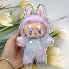 Load image into Gallery viewer, Protective Acrylic Storage Case For Plush Dolls Display Bag for Labubu V3 No Doll Transparent Portable Cable Organizer Box
