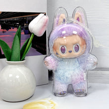 Load image into Gallery viewer, Protective Acrylic Storage Case For Plush Dolls Display Bag for Labubu V3 No Doll Transparent Portable Cable Organizer Box