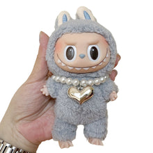 Load image into Gallery viewer, For 17cm Labubu Doll Clothes Fashion Clothing Pearl Necklace with Pendant Choker Necklace Mini Cute Doll Fashion Accessories
