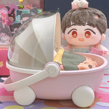 Load image into Gallery viewer, Doll Stroller Storage Box for 17cm Labubu 20cm Cotton Doll Sleep Cradle Cart Dolls Bed Furniture Accessories