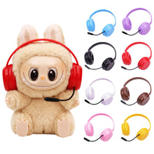 Load image into Gallery viewer, Miniature Headset for 17cm Labubu Wakuku Dolls Cute DIY Doll Clothes Fashion Accessories Lovely Outfit Gifts for Girls Friends